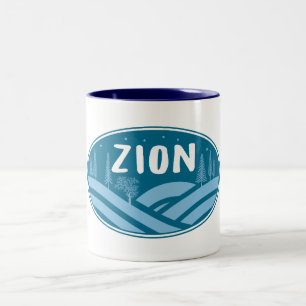 Zion National Park Utah Outdoors Two-Tone Coffee Mug