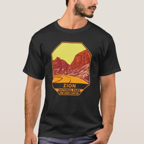 Zion National Park Utah Pine Creek Canyon Vintage  T_Shirt