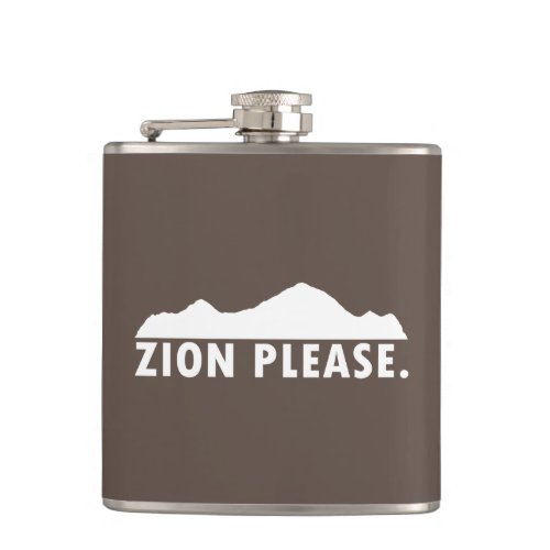 Zion National Park Utah Please Flask