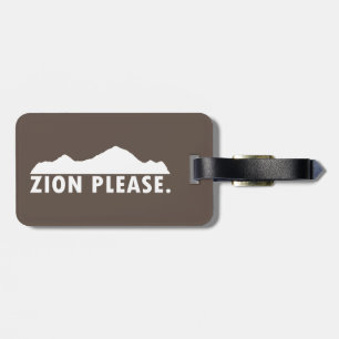 Zion National Park Utah Please Luggage Tag