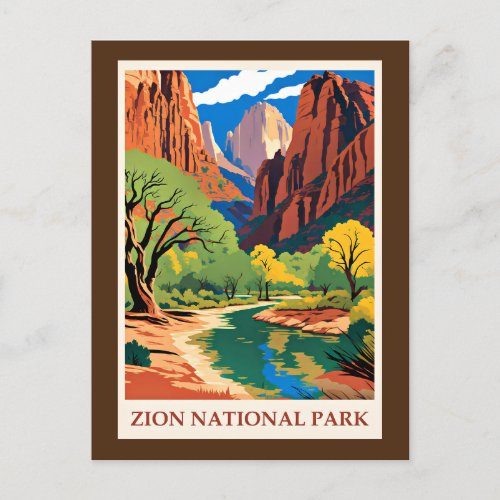 Zion National Park Utah Postcard