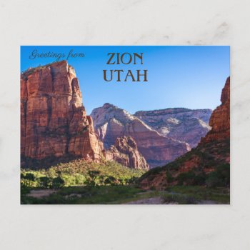 Zion National Park - Utah Postcard by storeman at Zazzle