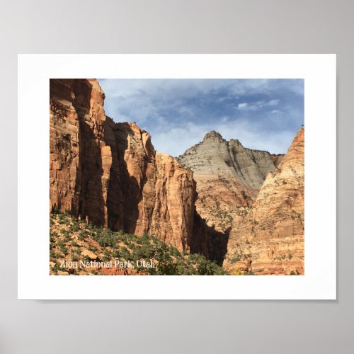 Zion National Park Utah Poster
