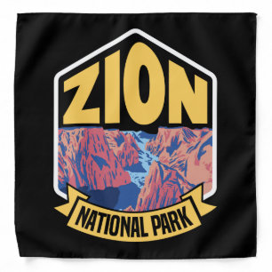 Zion National Park Utah Retro Bandana