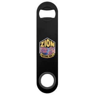 Zion National Park Utah Retro Bar Key