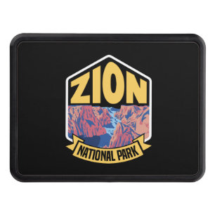 Zion National Park Utah Retro Hitch Cover