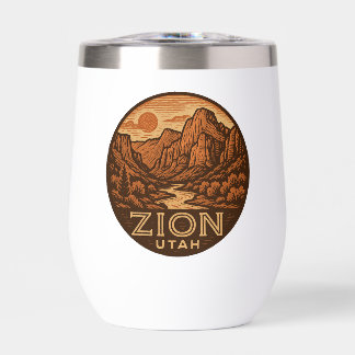 Zion National Park Utah Stemless Wine Tumbler
