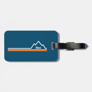 Zion National Park Utah Stripe Luggage Tag