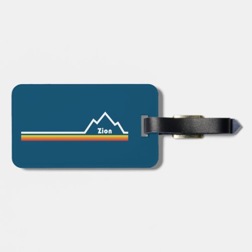 Zion National Park Utah Stripe Luggage Tag