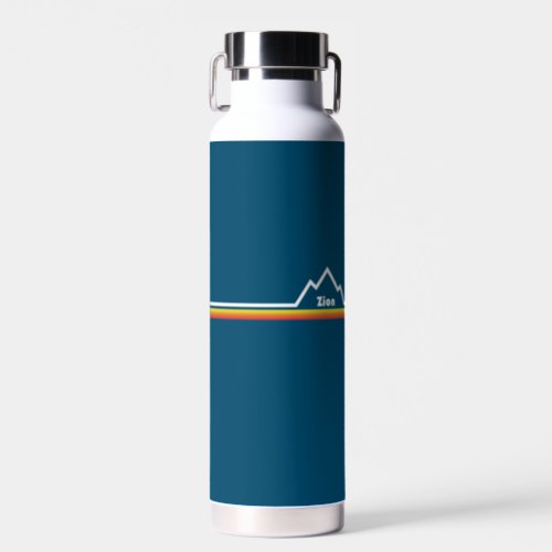 Zion National Park Utah Stripe Water Bottle