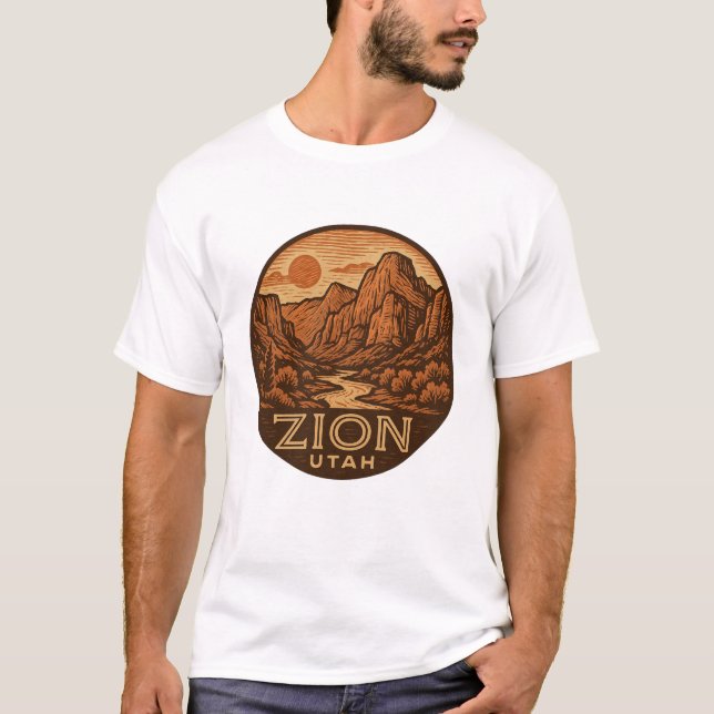 Zion National Park Utah T-Shirt  (Front)