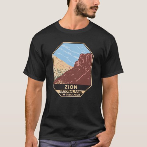 Zion National Park Utah The Great Arch Vintage  T_Shirt