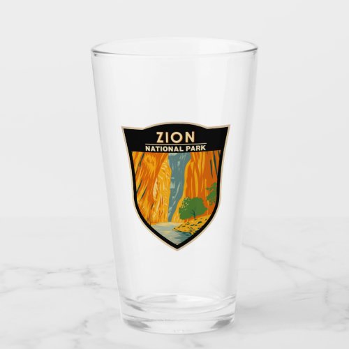 Zion National Park Utah The Narrows Vintage Glass