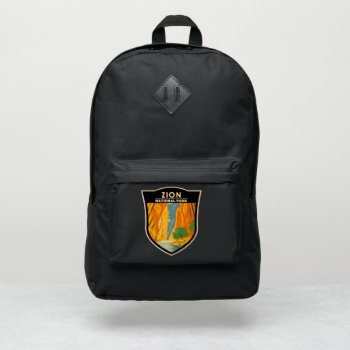 Zion National Park Utah The Narrows Vintage Port Authority® Backpack by Kris_and_Friends at Zazzle