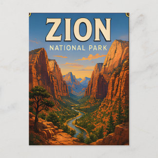 Zion National Park Utah Travel Gift Postcard