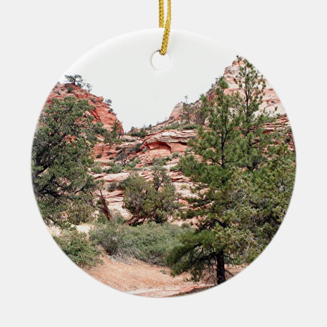 Zion National Park, Utah, USA 16 Ceramic Ornament (Front)