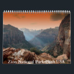 Zion National Park-Utah USA Calendar<br><div class="desc">A Calendar with 12 different pictures of Zion National Park-Utah USA</div>