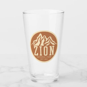 Zion National Park Utah USA Outdoors Retro Glass