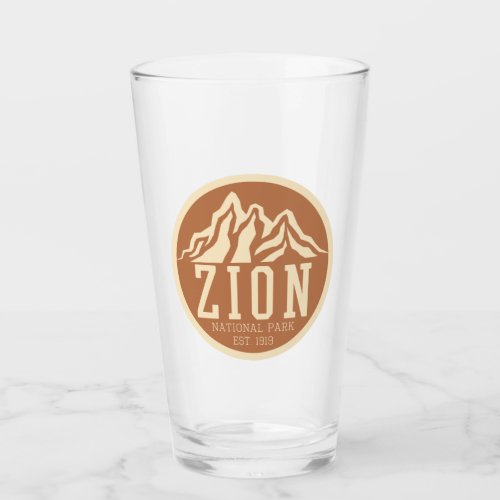 Zion National Park Utah USA Outdoors Retro Glass