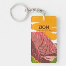 Zion National Park Utah Vintage Keychain