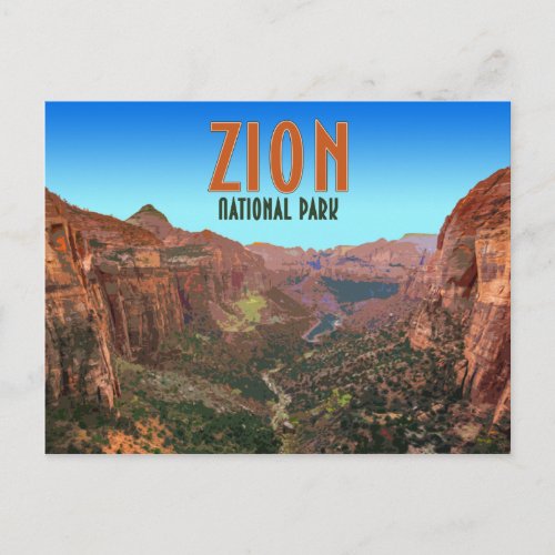 Zion National Park Utah Vintage Postcard