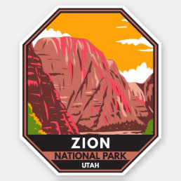 Zion National Park Utah Vintage Sticker