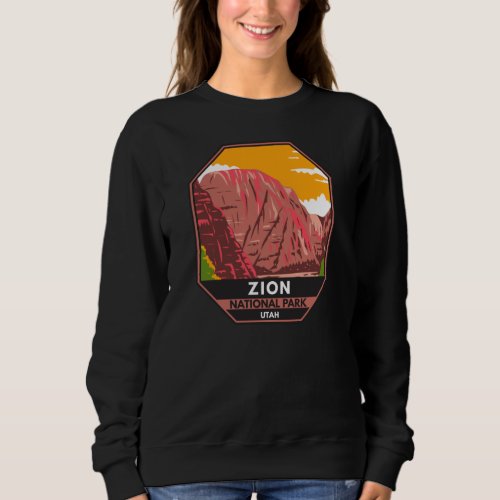 Zion National Park Utah Vintage   Sweatshirt