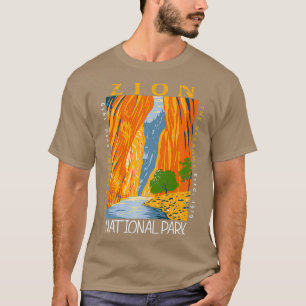 Zion National Park Utah Vintage The Narrows Vintag T-Shirt