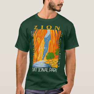 Zion National Park Utah Vintage The Narrows Vintag T-Shirt