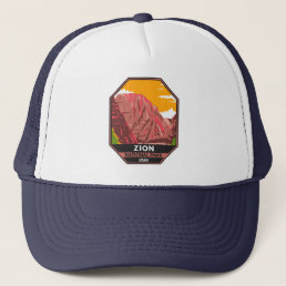 Zion National Park Utah Vintage  Trucker Hat