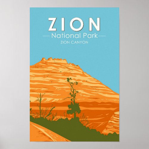 Zion National Park Utah Zion Canyon 2 Vintage