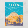Zion National Park Utah Zion Canyon Road Vintage Postcard