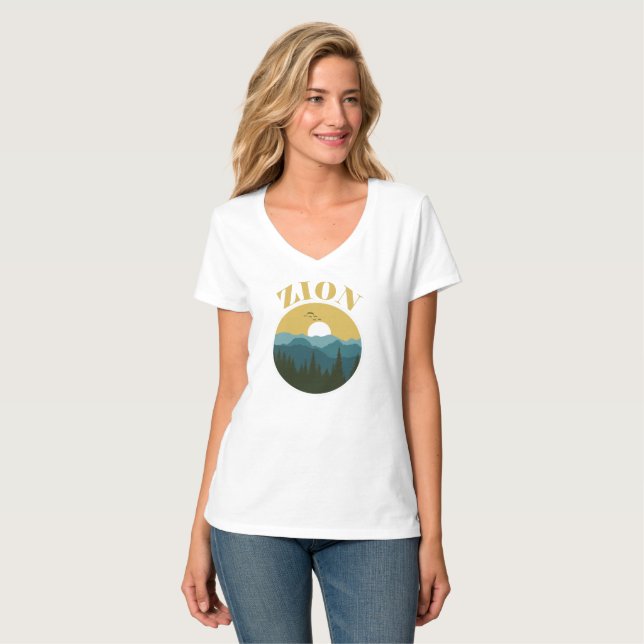 Zion National Park Utah Zion Utah Family Trip and T-Shirt (Front Full)