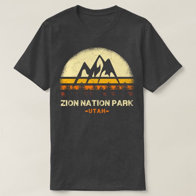 Zion National Park Vintage 3 T-Shirt (Design Front)