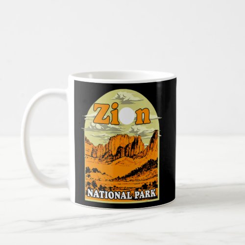 Zion National Park Vintage Artwork Artistic Souven Coffee Mug