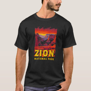 Zion National Park Vintage Canyon Retro Throwback T-Shirt