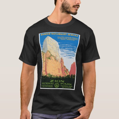 Zion National Park Vintage Outdoor Camping Gift T_Shirt