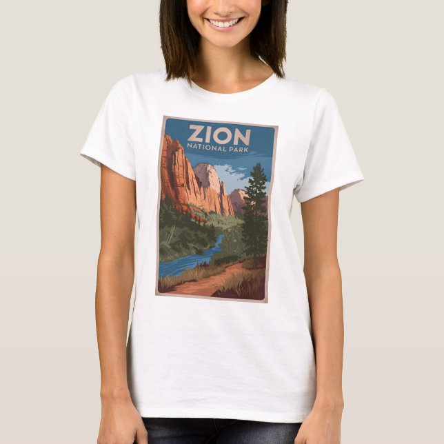 Zion National Park vintage T-Shirt (Front)