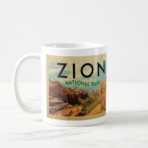 Zion National Park Vintage Travel Coffee Mug