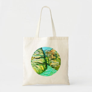 Zion National Park Watercolor Painting Art Tote Bag