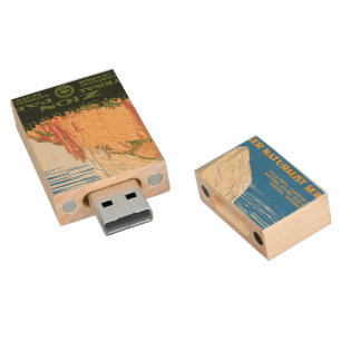 Zion National Park Wood USB Flash Drive