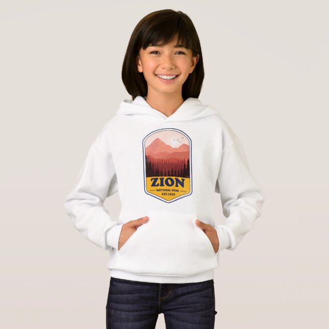 Zion National Park Wyoming forest Nature Gifts Hoodie (Front Full)