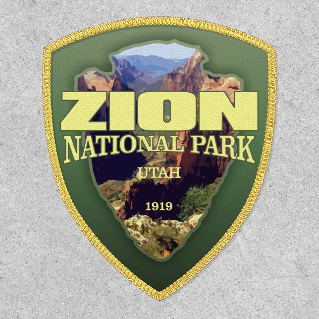 Zion NP (arrowhead)  Patch (Front)