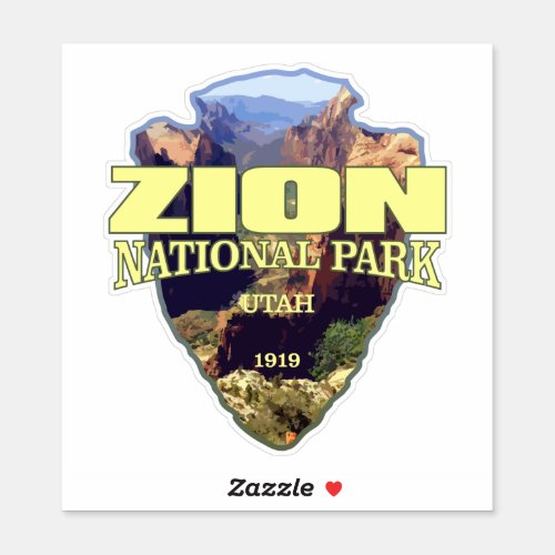 Zion NP arrowhead Sticker