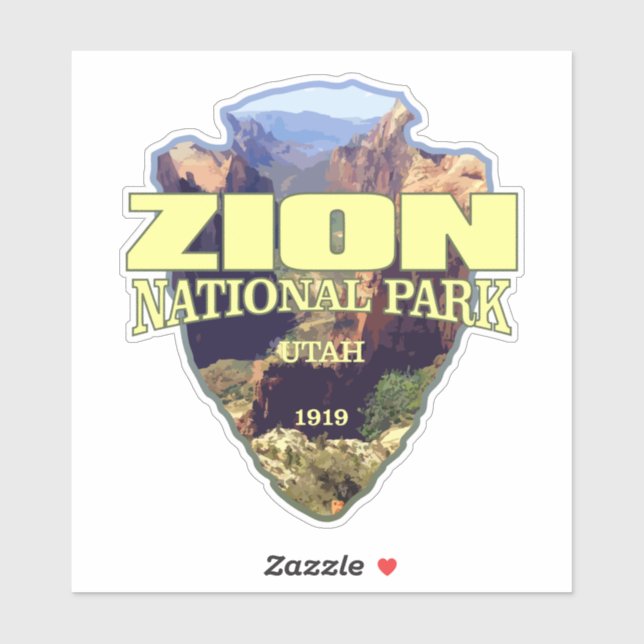 Zion NP (arrowhead) Sticker (Sheet)