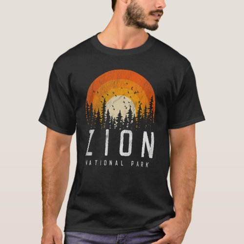 Zion  US National Park Retro Style Vintage 70s 80s T_Shirt