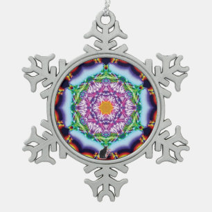 Zionesque Kaleidoscope Snowflake Ornament