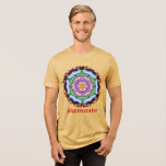 Zionesque Namaste Kaleidoscope T-shirt Tri-Blend Shirt