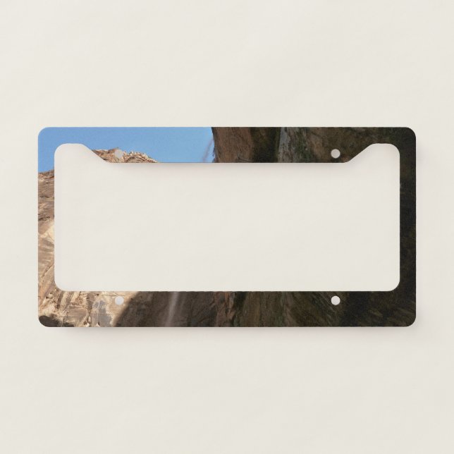 Zion's Weeping Rock at Zion National Park License Plate Frame (Front)