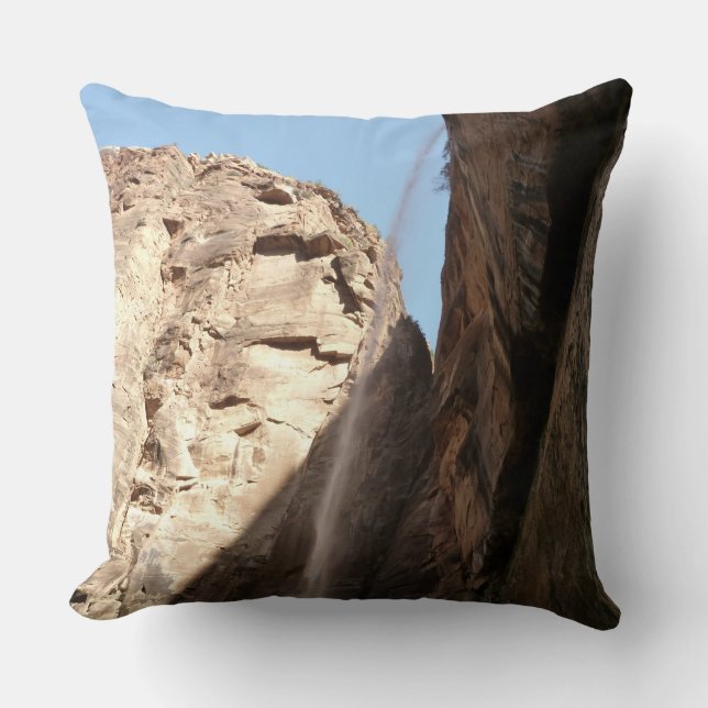 Zion's Weeping Rock at Zion National Park Throw Pillow (Front)
